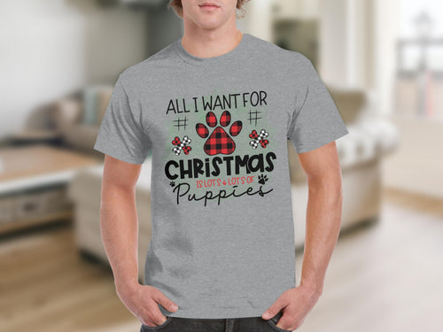 All I Want For Christmas Is Lots Of Puppies T-Shirts
