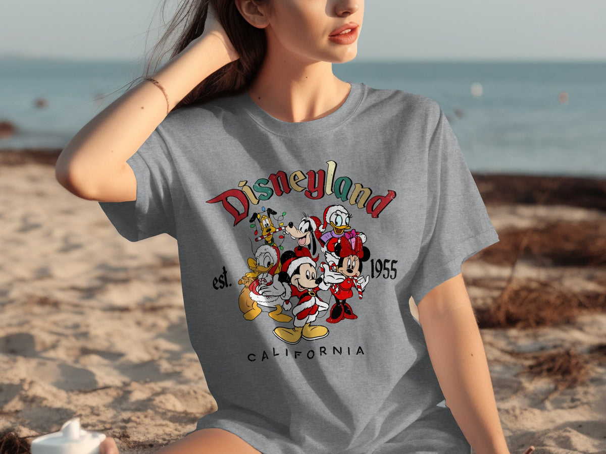 Disneyland Est 1955 California Holiday Characters T-Shirts