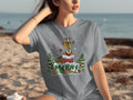 Goofy And Pluto Merry Christmas Design T-Shirts