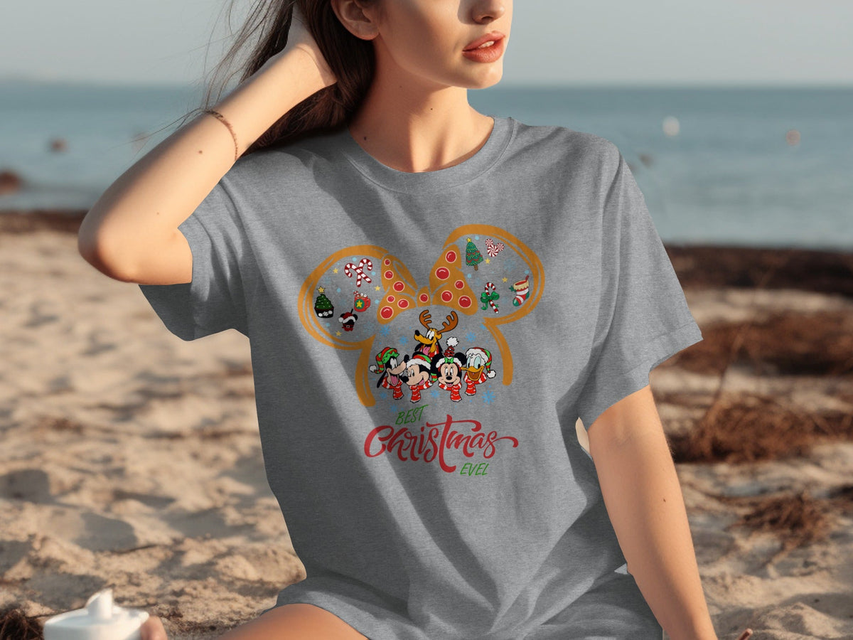 Mickey And Friends Best Christmas Ever Design T-Shirts product image 1