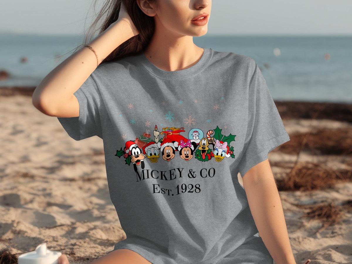 Mickey & Co Est 1928 Christmas Edition Holiday T-Shirts product image 1