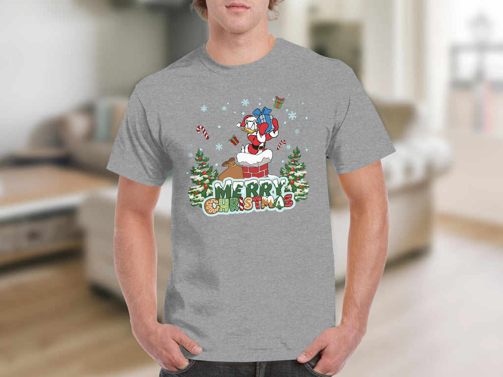 Daisy Duck Santa with Merry Christmas Design T-Shirts product image 2