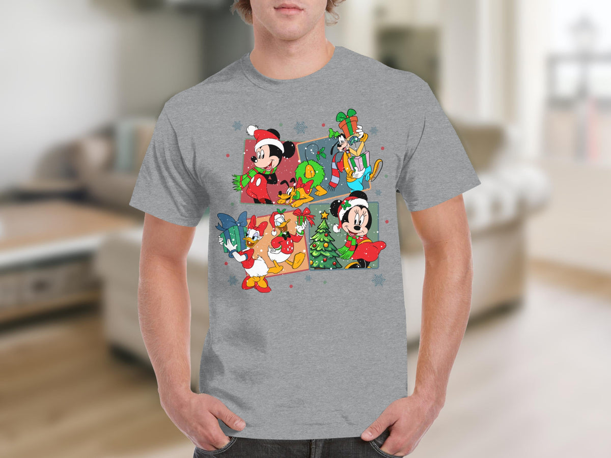 Disney Characters Christmas Collage Holiday Season T-Shirts