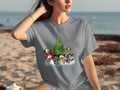 Cartoon Disney Characters With Christmas Tree T-Shirts