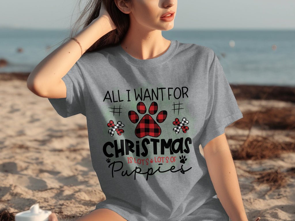 All I Want For Christmas Is Lots Of Puppies T-Shirts