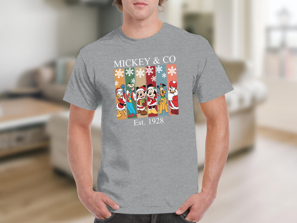 Festive Friends Vertical Panels Est 1928 T-Shirts product image 2