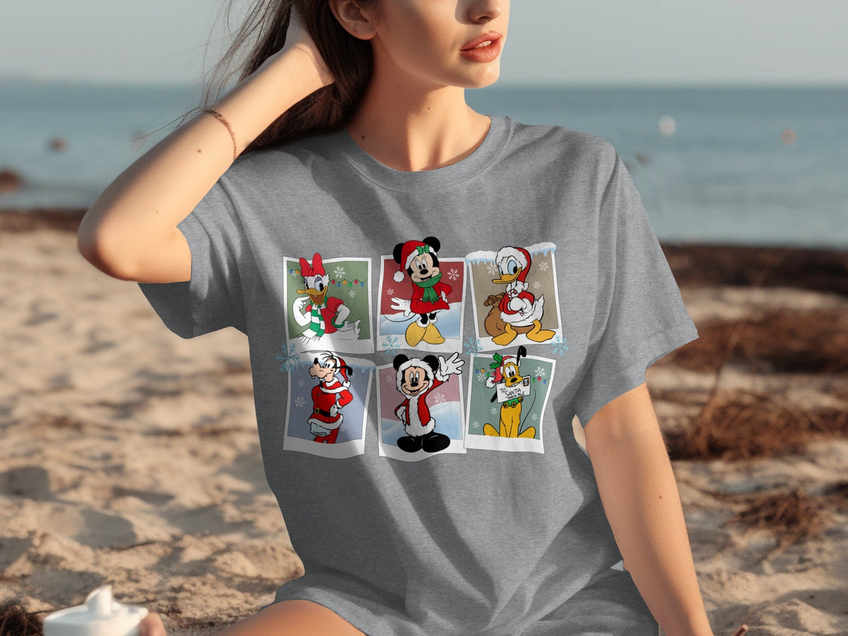 Disney Characters in Christmas Outfits Pictures T-Shirts product image 1