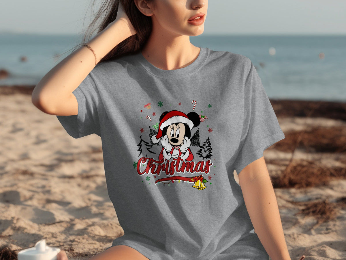 Christmas Minnie Mouse Holiday Bells and Lights T-Shirts