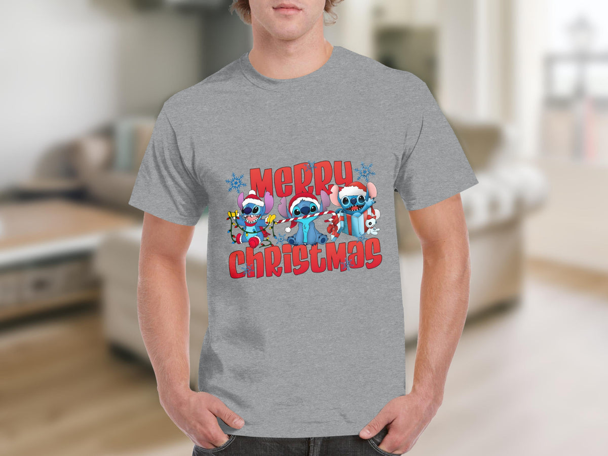 Stitch Christmas Fun Merry Christmas Gift T-Shirts