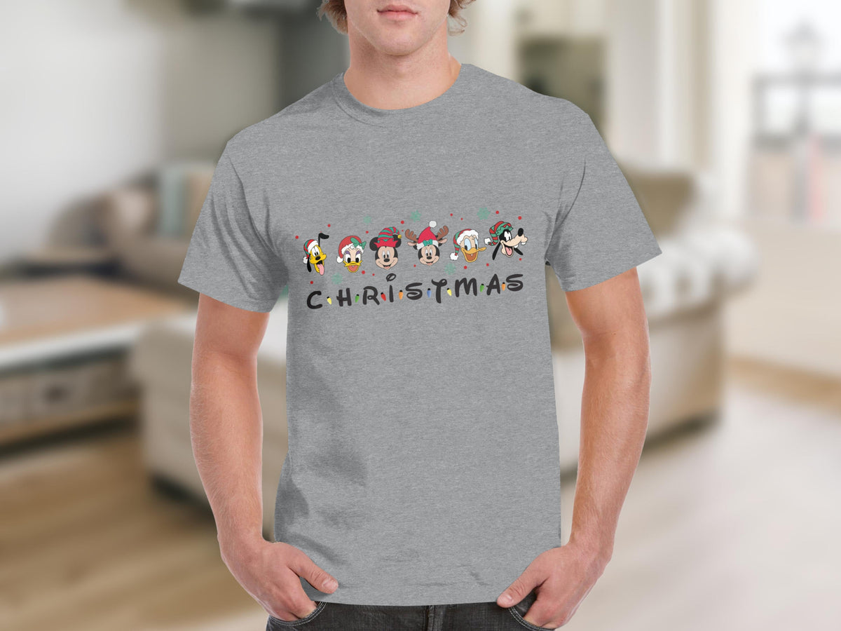 Disney Christmas Friends with Lights Holiday T-Shirts