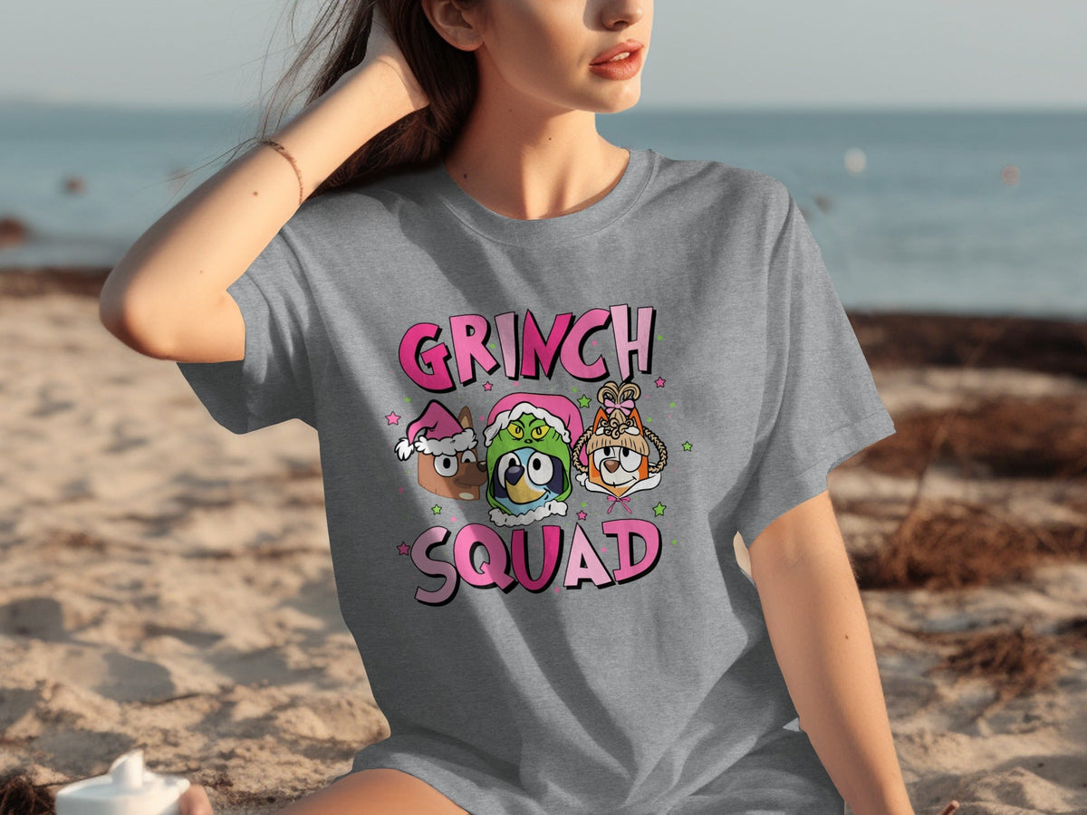 Grinch Squad Celebration Cute Character Design T-Shirts