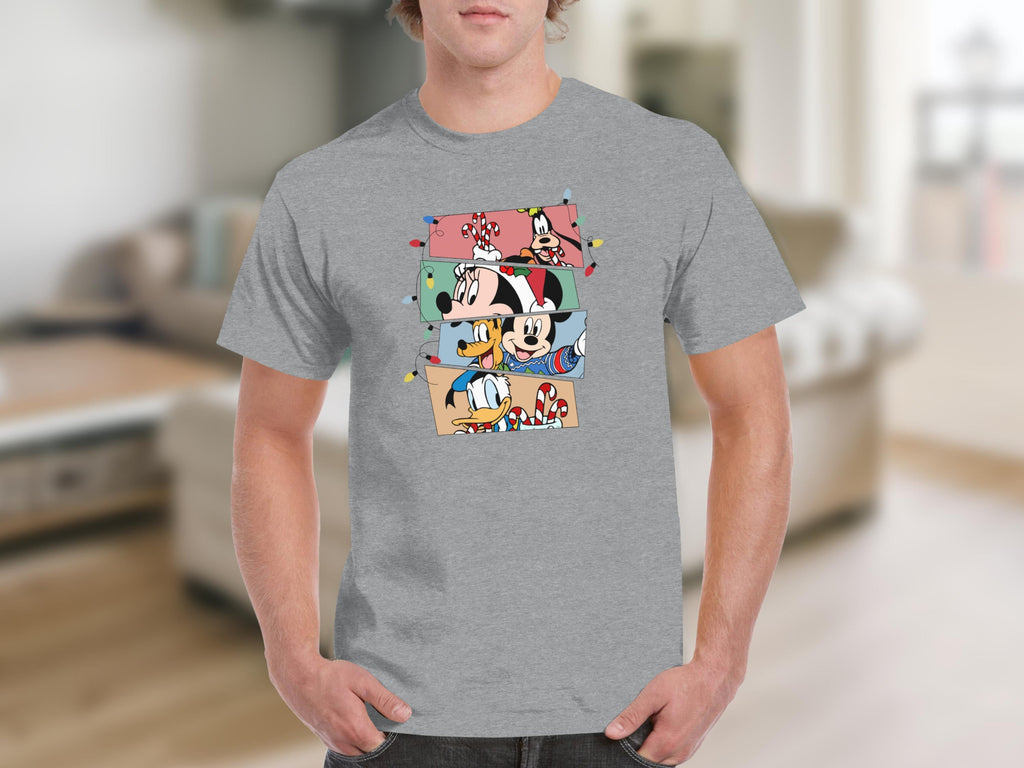 Christmas With Goofy Minnie Mickey and Donald Duck T-Shirts